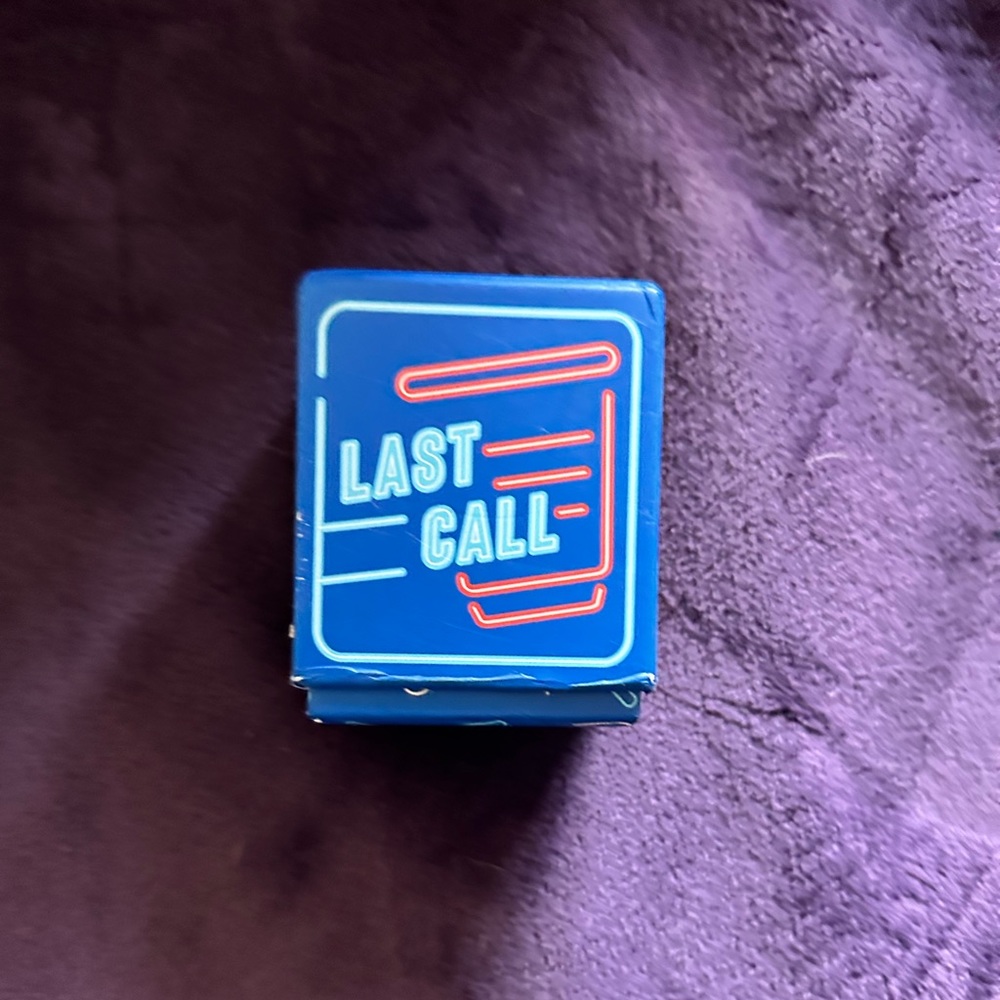 Last Call card game! Fun to play with friends while drinking!
